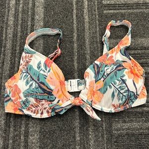 Tropical Roxy Bikini Top